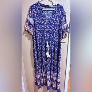 BloomChic Blue Floral Dress